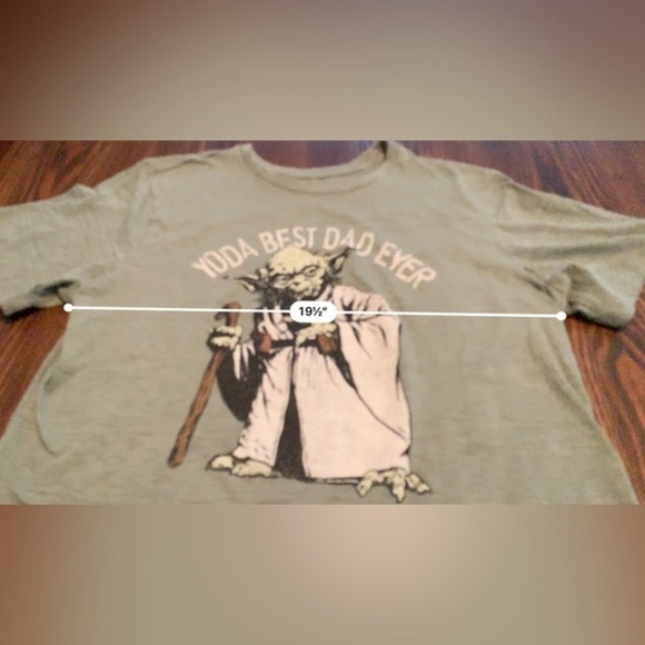 Star Wars Yoda Best Dad Ever T-Shirt Men's Size 2XL Short Sleeve Olive Green - Picture 9 of 9